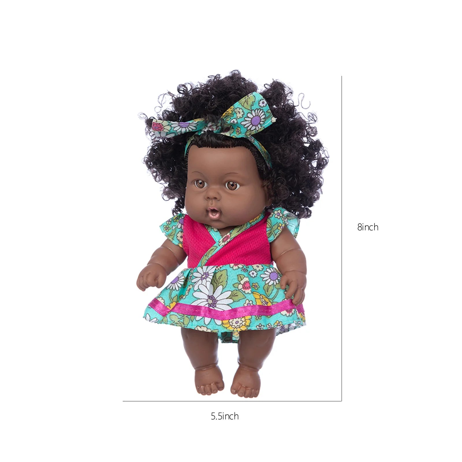 8 Inch Black Baby Dolls With Clothes S14426