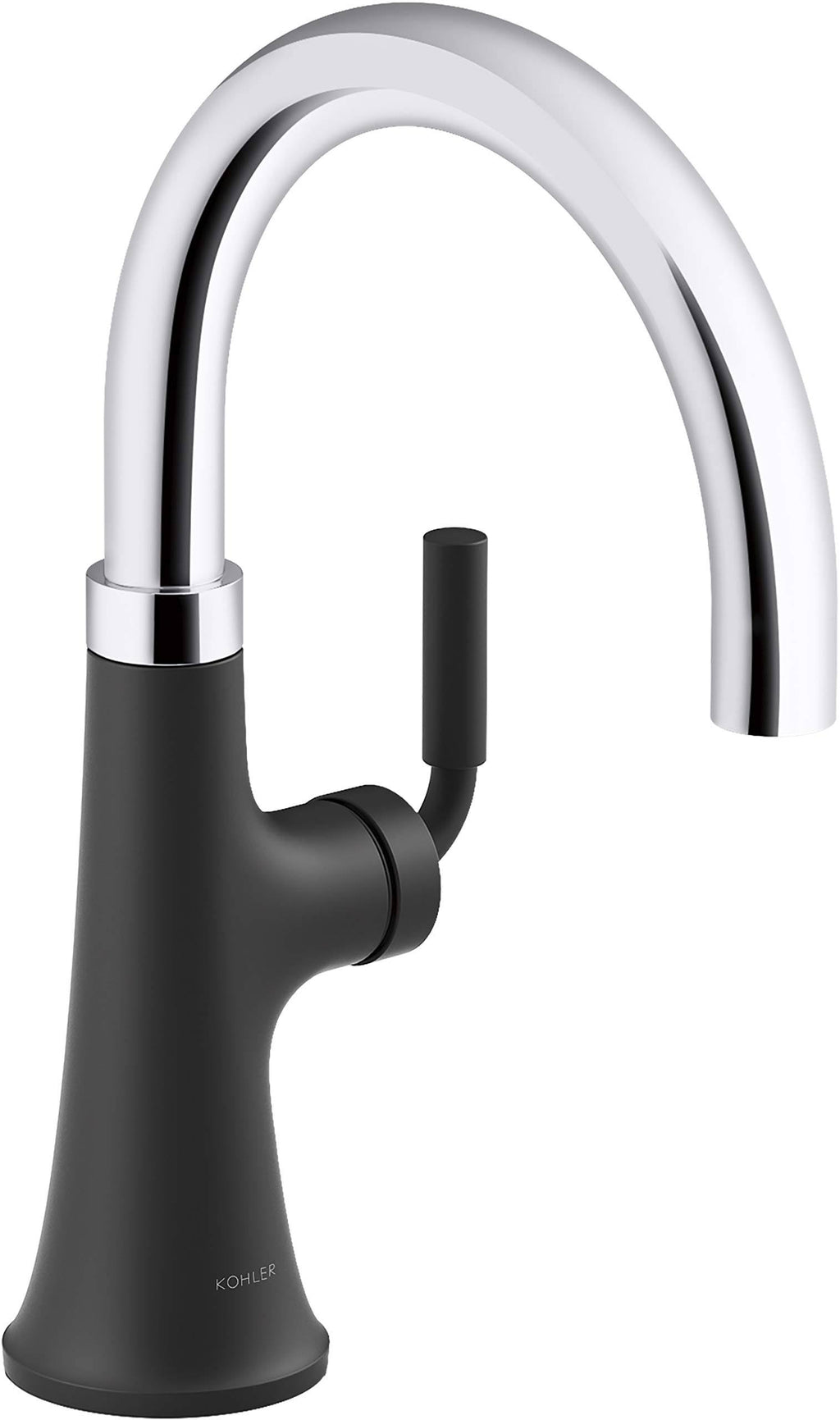Polished Chrome/Black Single-Handle Bar Sink Faucet A356532