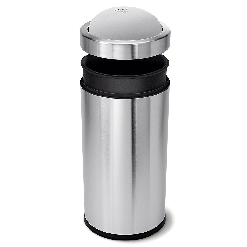 Brushed Stainless Steel Swing Top Bin G50371