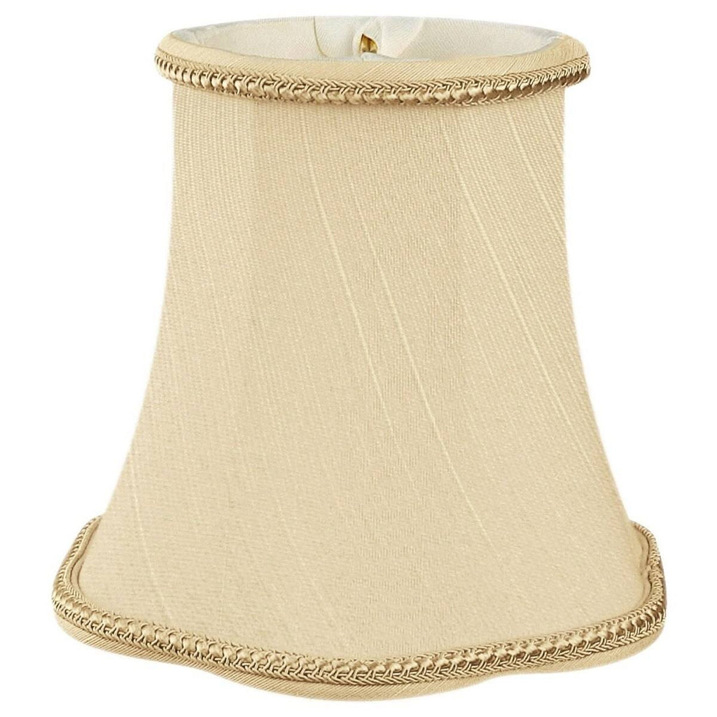 Beige Shantung Bell Candelabra Shade (Set of 6) D877
