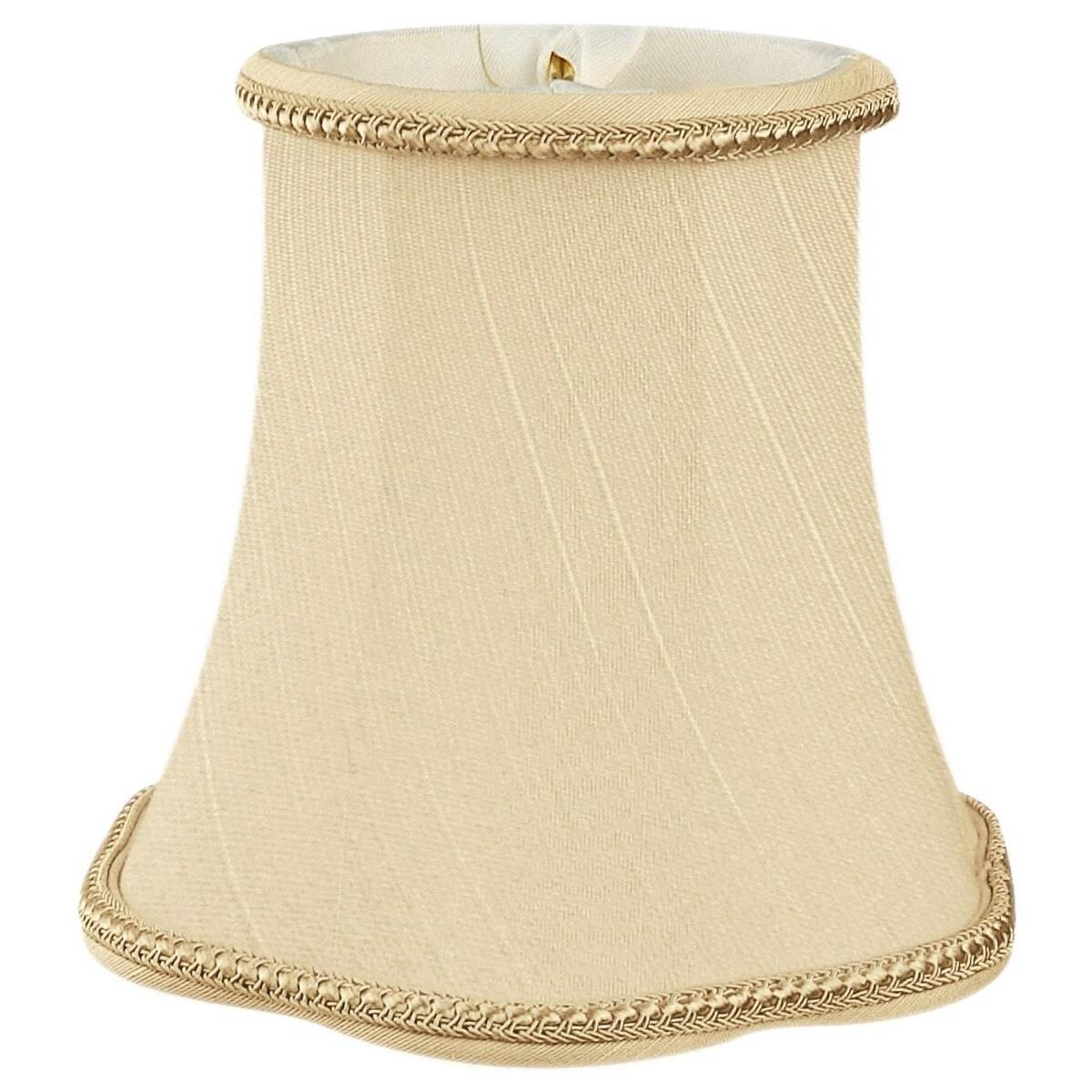 Beige Shantung Bell Candelabra Shade (Set of 6) D877