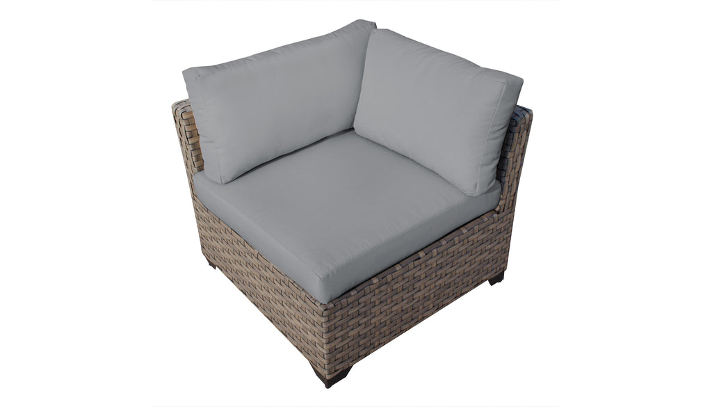 5 Piece Wicker Patio Conversation Set with Club Chair and Cushion Covers K5054