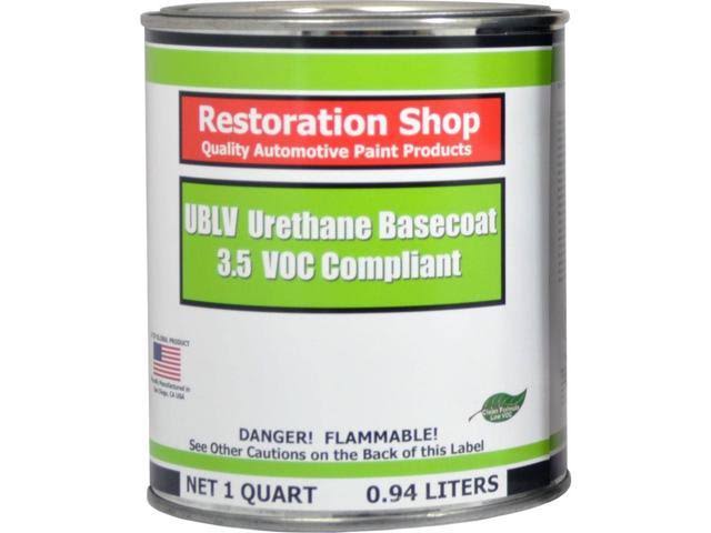 White 1 Quart Low VOC Urethane Basecoat Car Auto Body Paint L561246