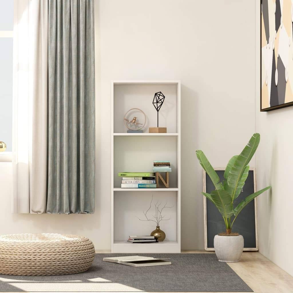 White 4-Tier Book Cabinet W636