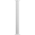 8x22 x 10& Endura-Aluminum Column, Round Shaft, Non-Tapered, Fluted, Primed, Ready for Paint w/ Cap N497