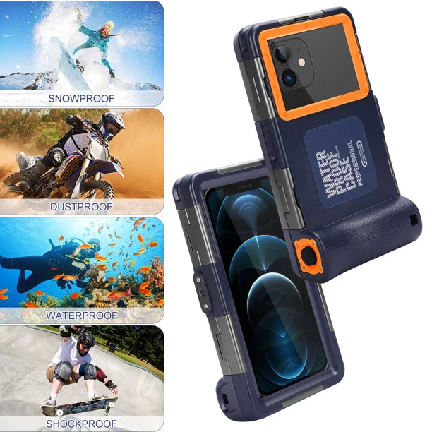 Waterproof Protective Case for Samsung Galaxy M21s and All Phones Up to 6.9 Inch with Lanyard S650