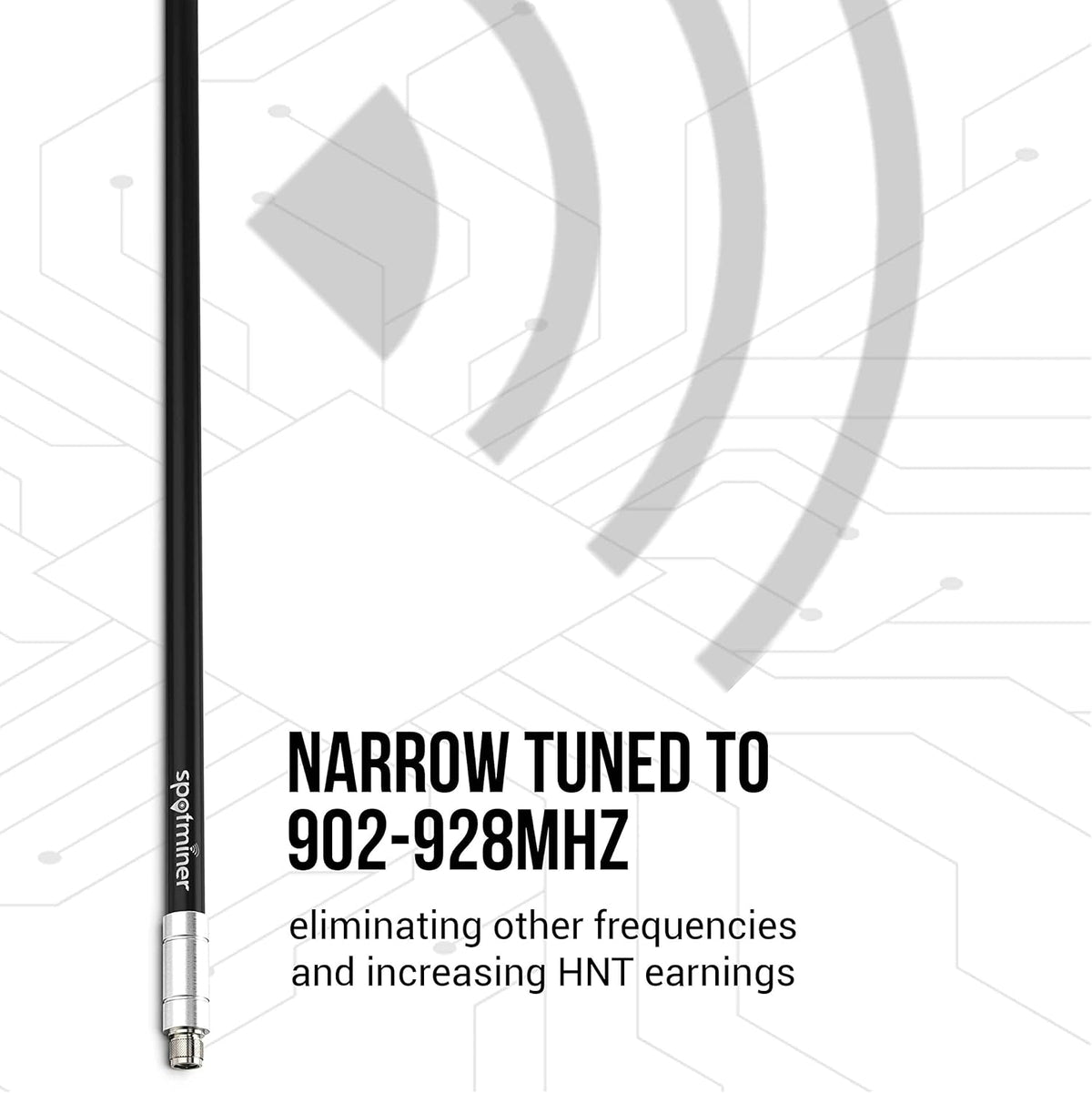 5.8 DBI Antenna 915 with Low Loss 400 Coaxial Cable & Extra Long 5.8 HNT Antenna M7696