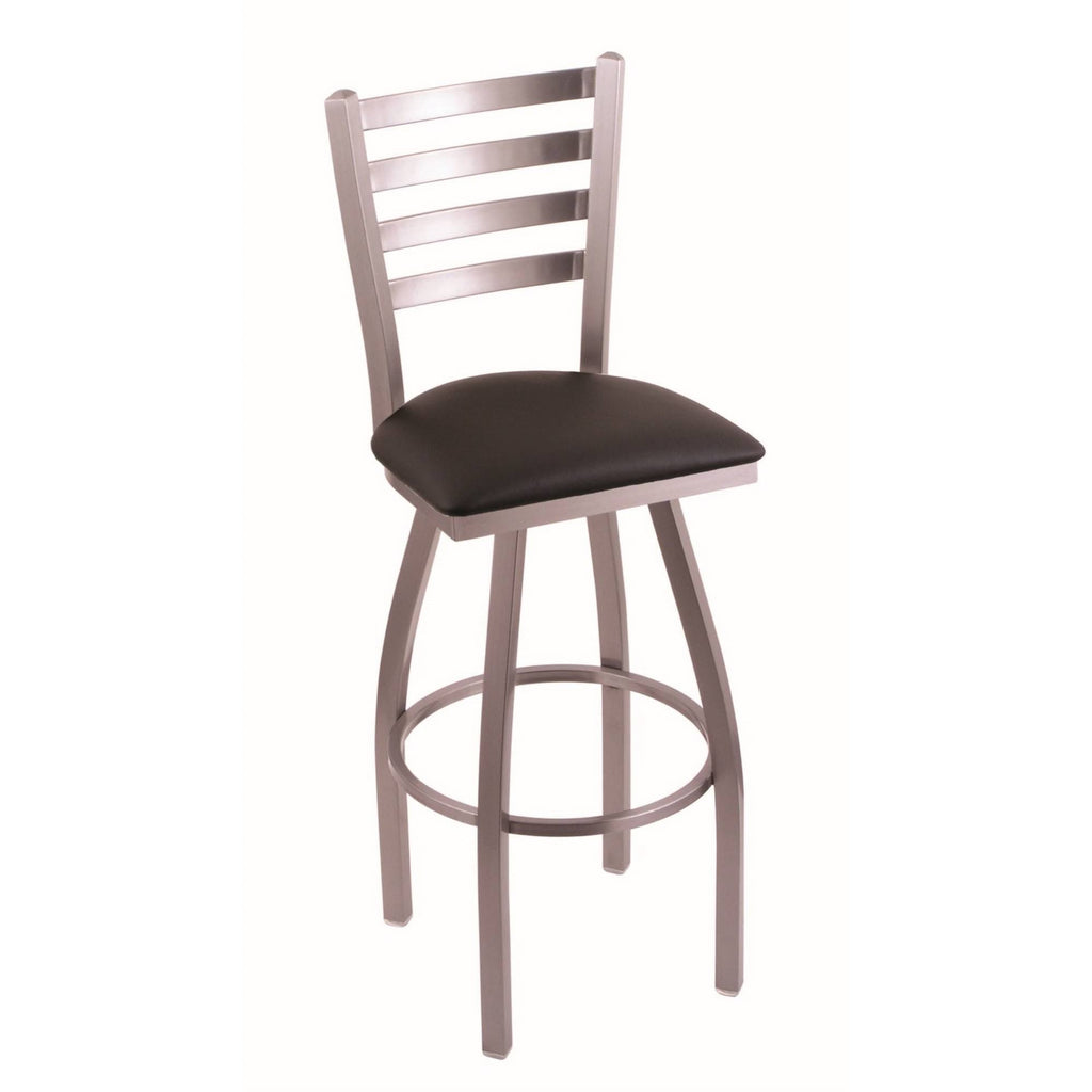 25x22 Swivel Counter Stool with Stainless and Espresso Seat O342966