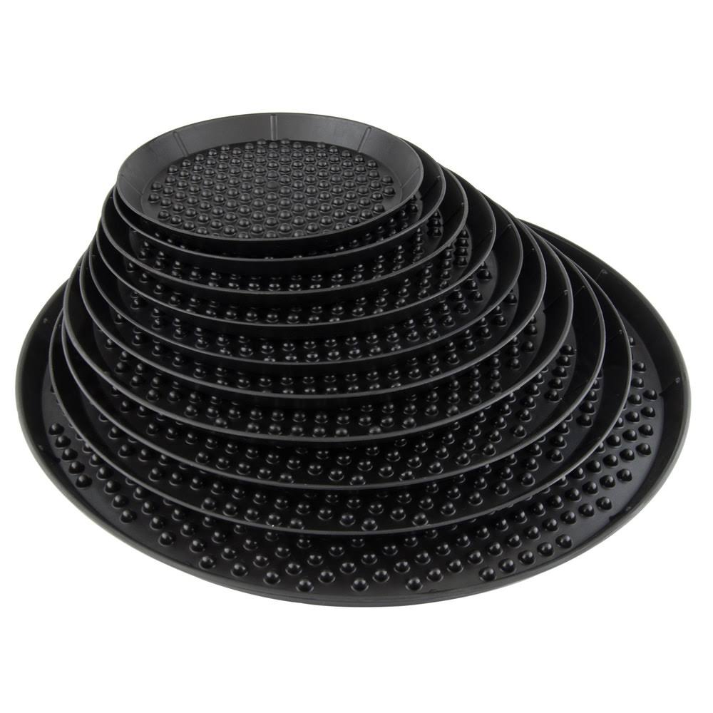 15x22 Charcoal Polypropylene Pizza Tray - 12/Case Y5164