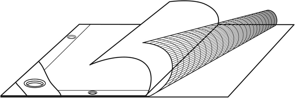 30x40ft Heavy Duty Reinforced Poly Tarp Waterproof Tarpaulin with Eyelets N904
