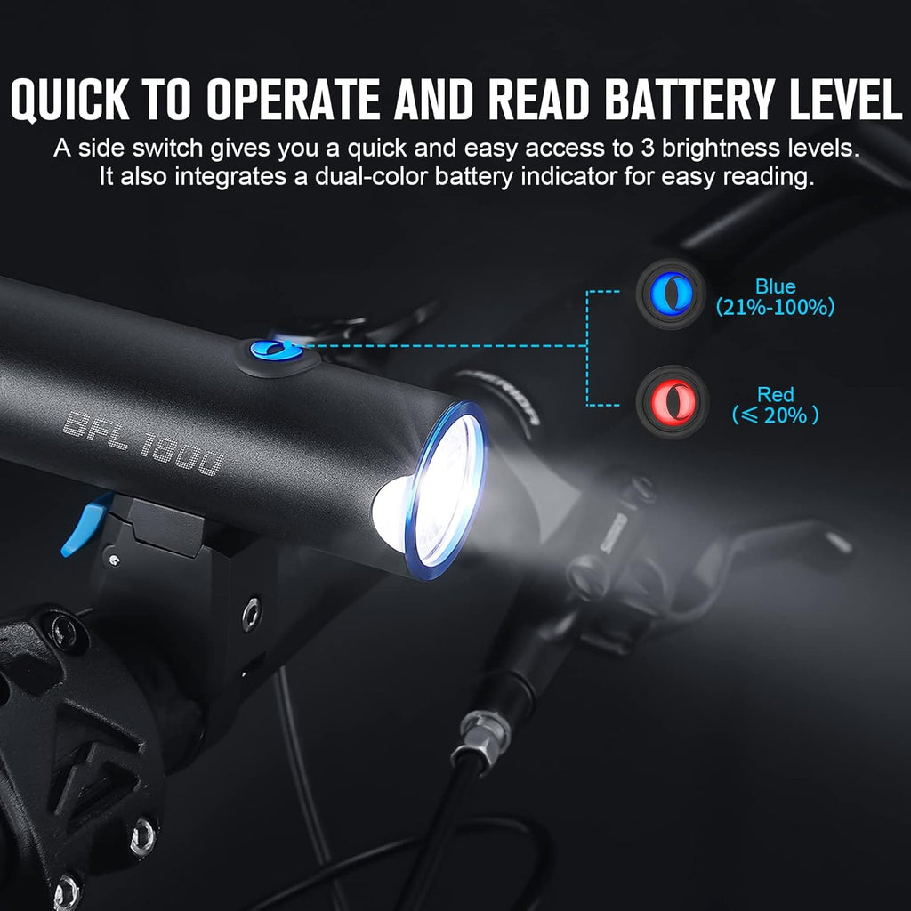 2 Pack 1,800 Lumen LED Bike Headlight L478814