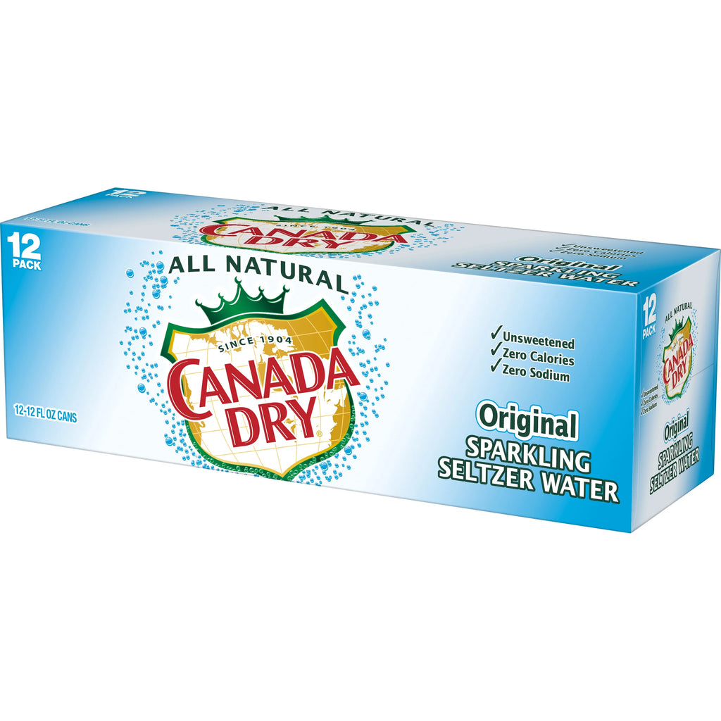 12 Pack Sparkling Seltzer Water, 12 fl oz cans Q246893