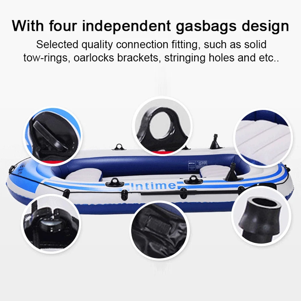 Inflatable Kayak Boat with 2 Paddle Oars V86532