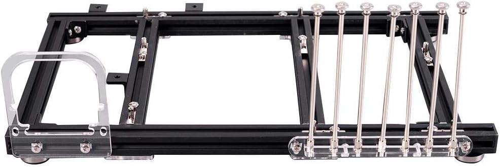 Black Aluminum Alloy ATX Open Air PC Test Bench Case H851