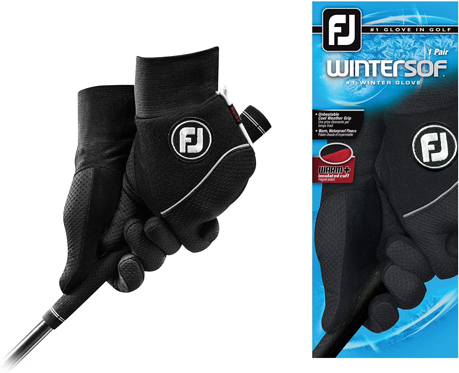 Black Medium/Large Golf Gloves B119
