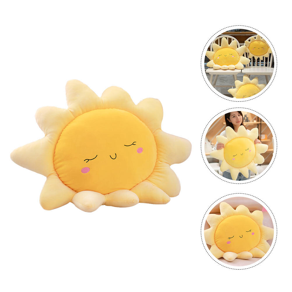 Plush Bolster Rainbow Nursery Toddler Moon Sofa Doll Decor G48302