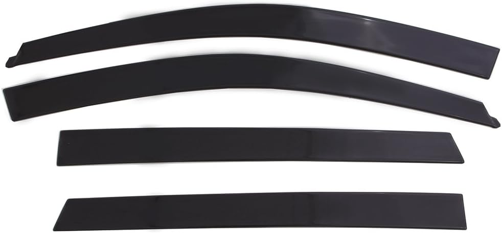 Low Profile Dark Smoke Side Window Deflector, 4-Piece Set O9520