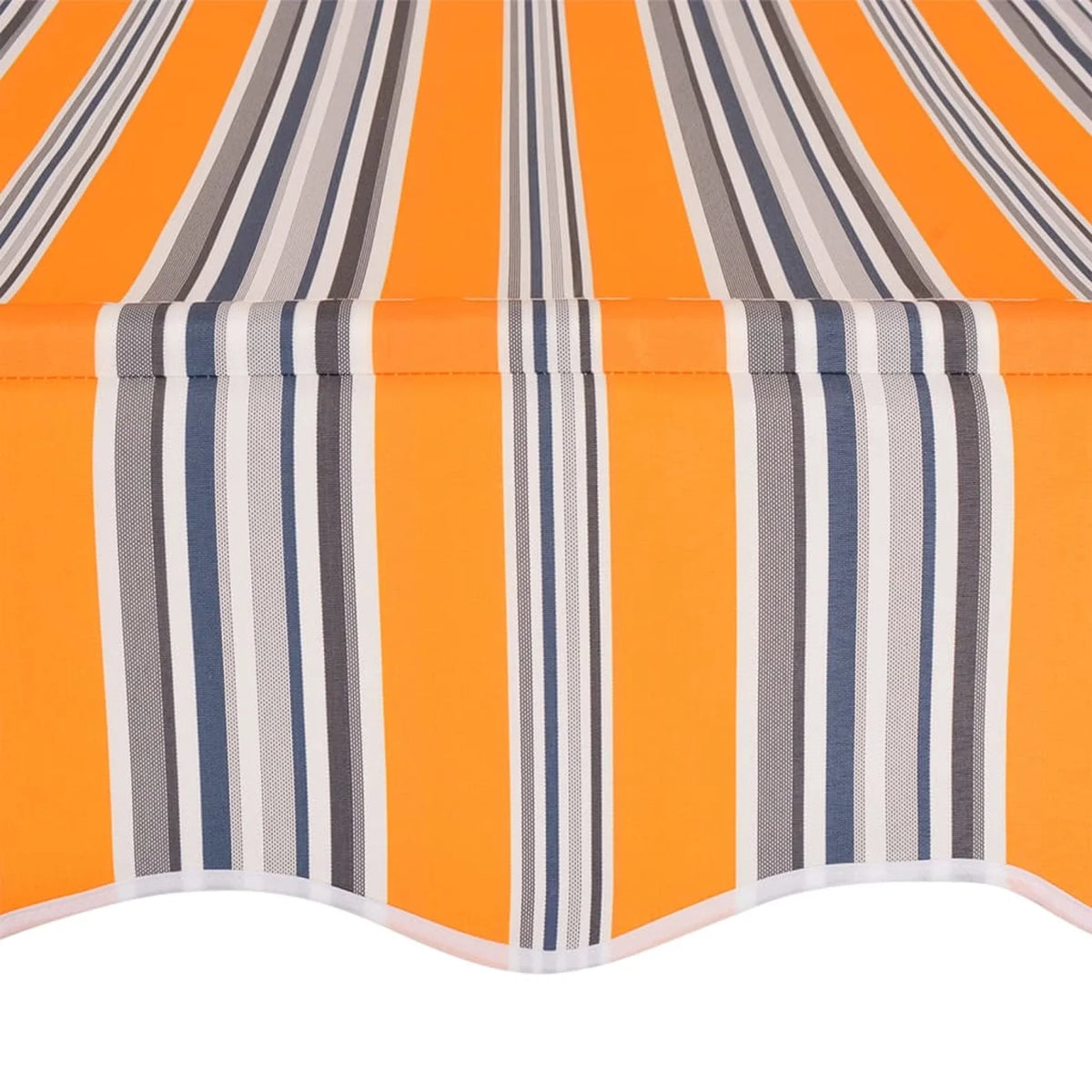 Yellow and Blue Stripes Manual Retractable Awning V420