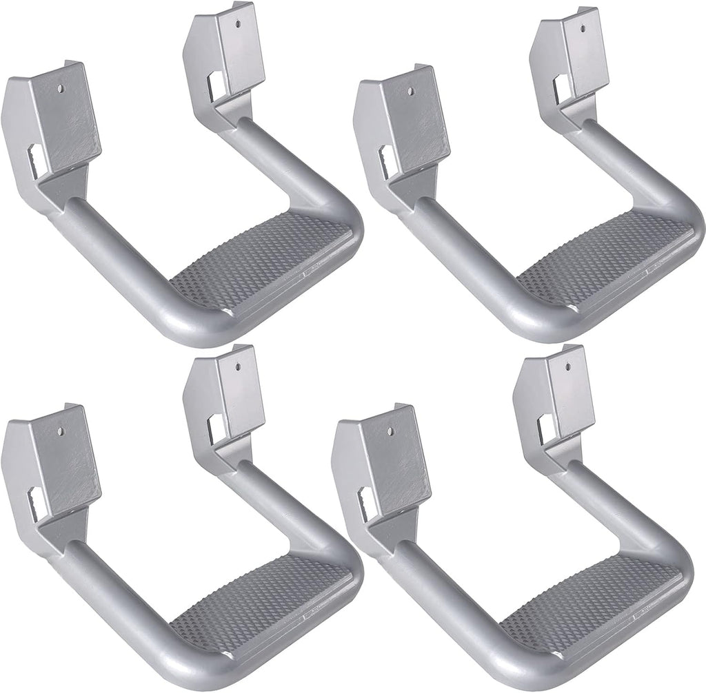 Black Powder Coated Aluminum Truck Side Step 4pcs Set D5167