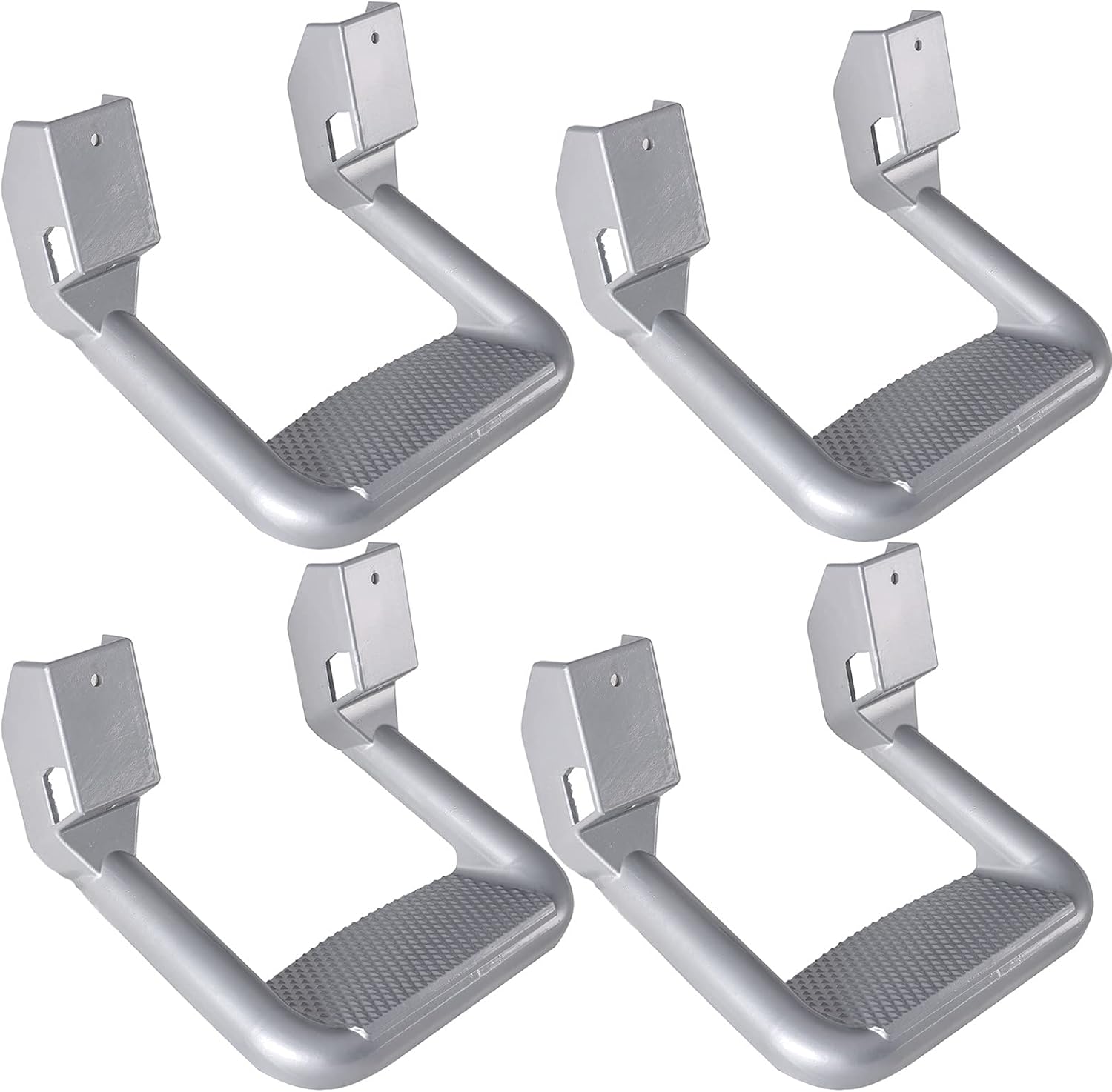 Black Powder Coated Aluminum Truck Side Step 4pcs Set D5167