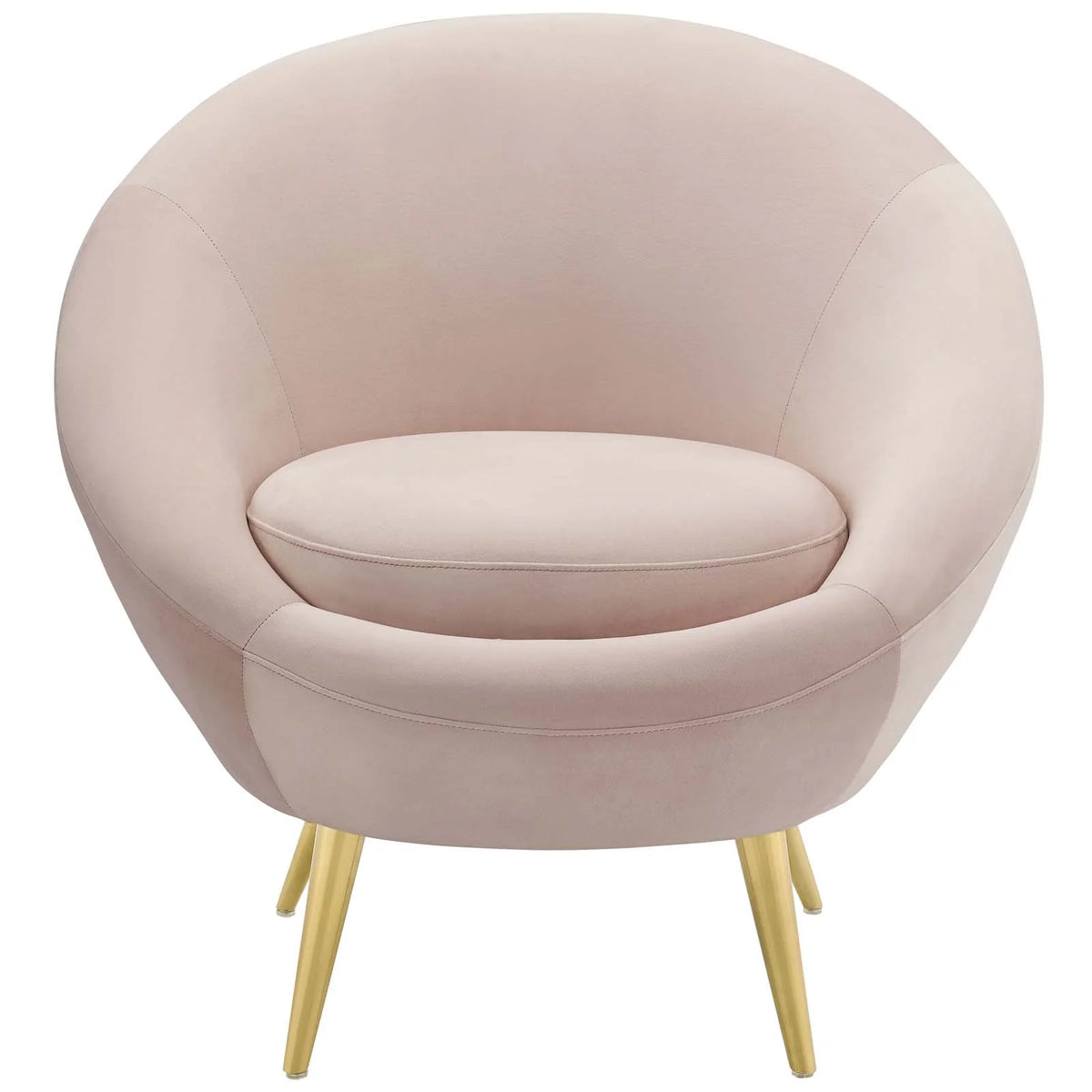 Pink Velvet Metal Steel Accent Side Chair U8668