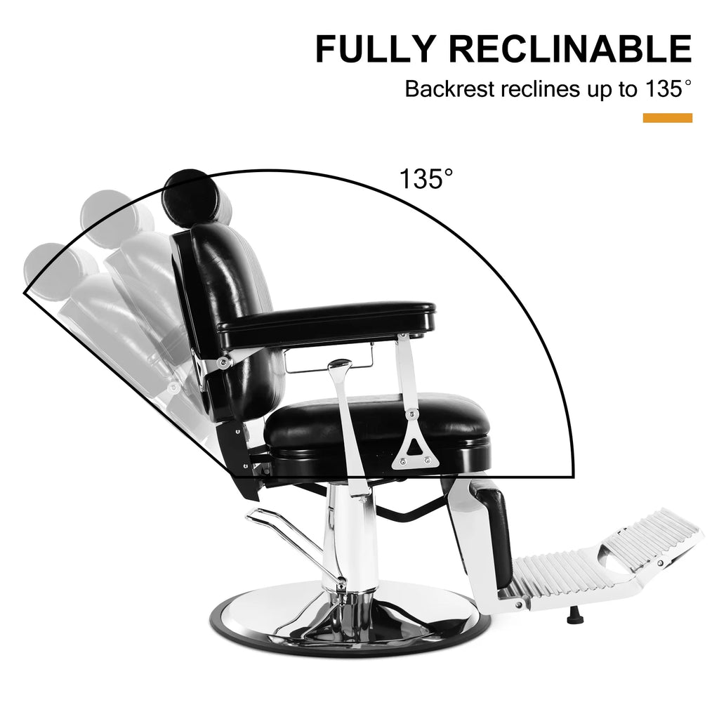 Black Hydraulic Recliner Barber Chair D82495