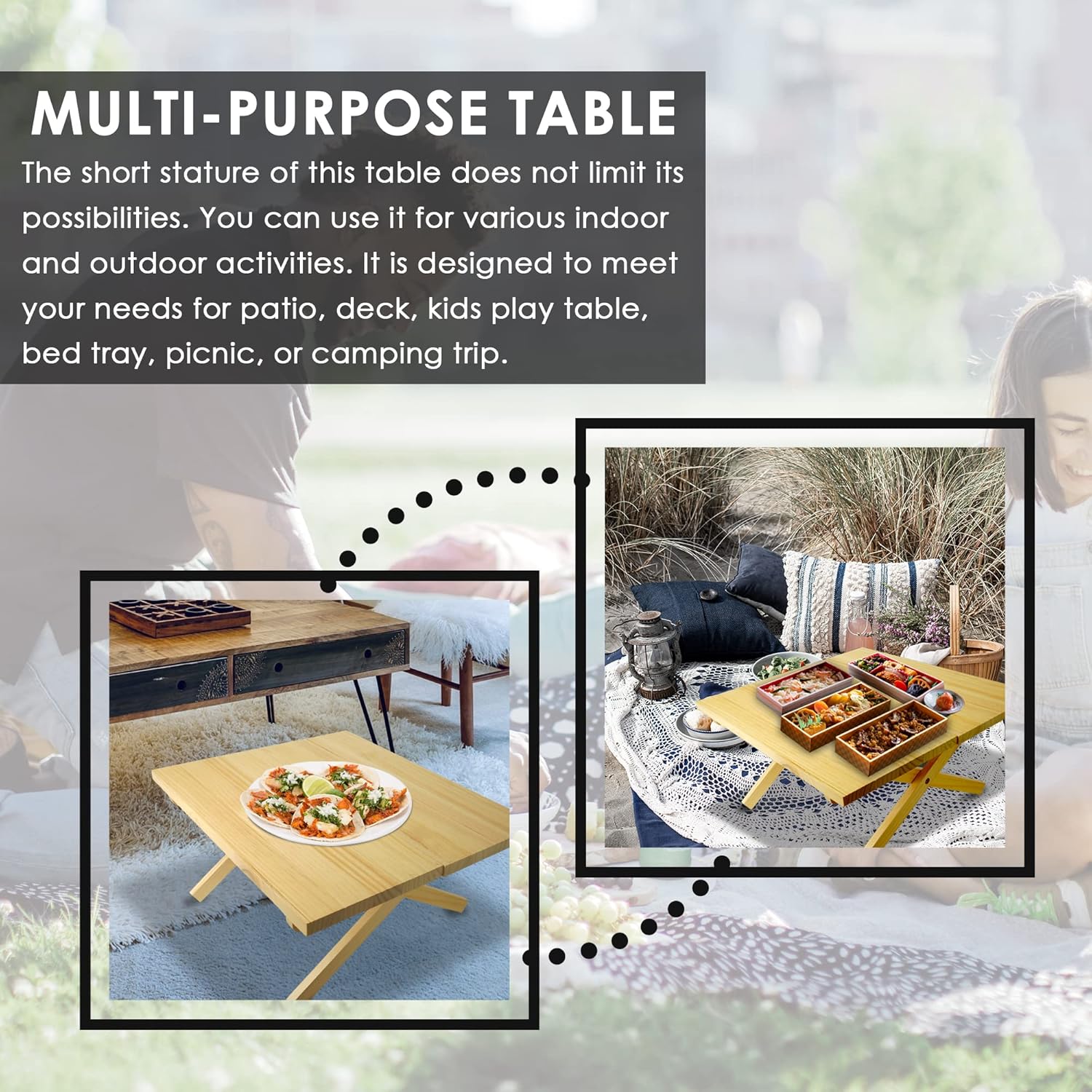 Pinewood Folding Table B558