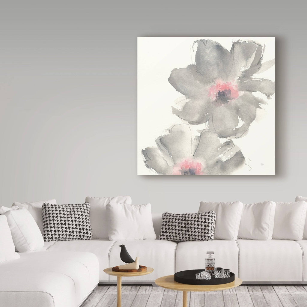 Gray Blush Cosmos Art Print W2059