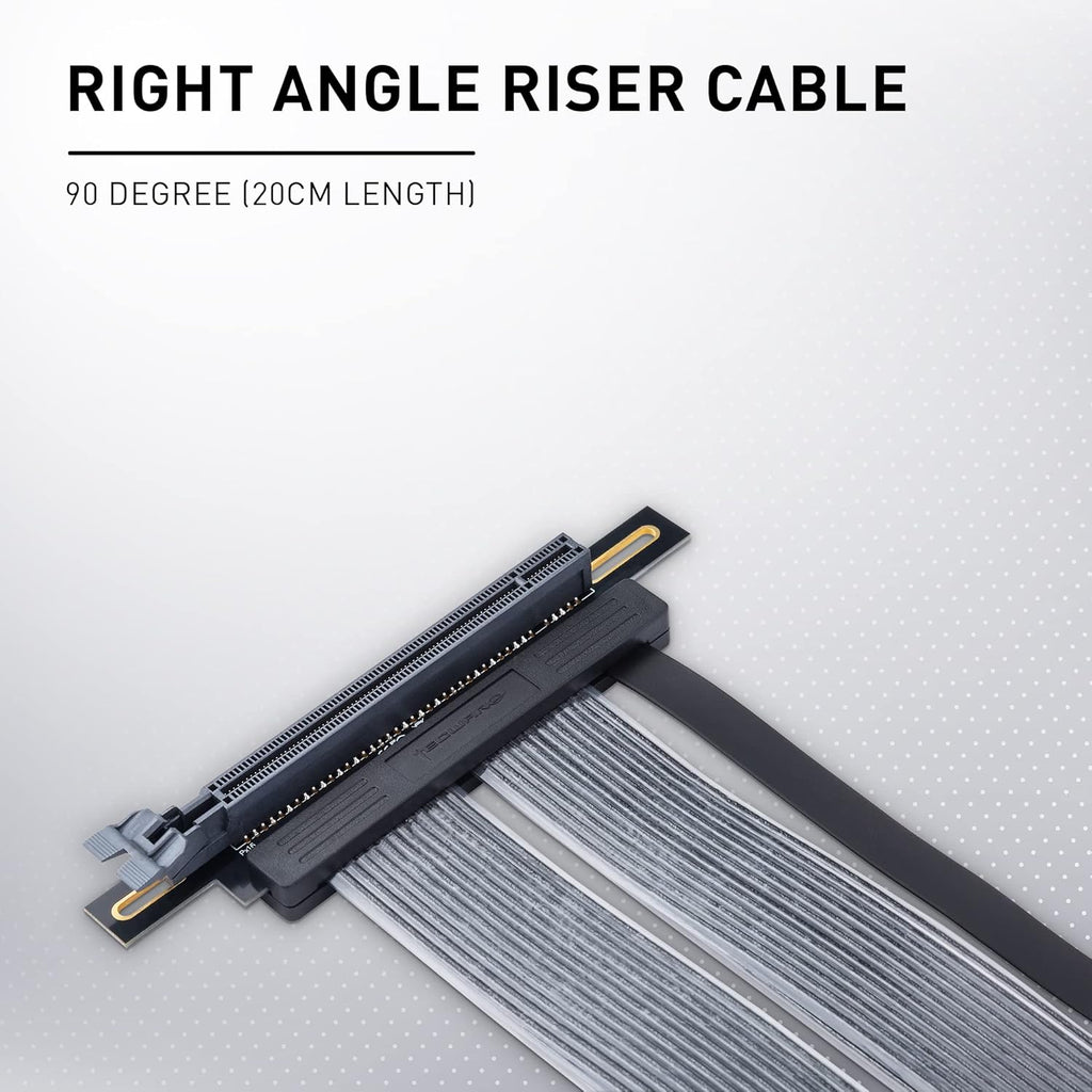 PCIE GEN 4.0 Riser Extension Cable, Right Angle (90 Degree), Pack of 2 D295941