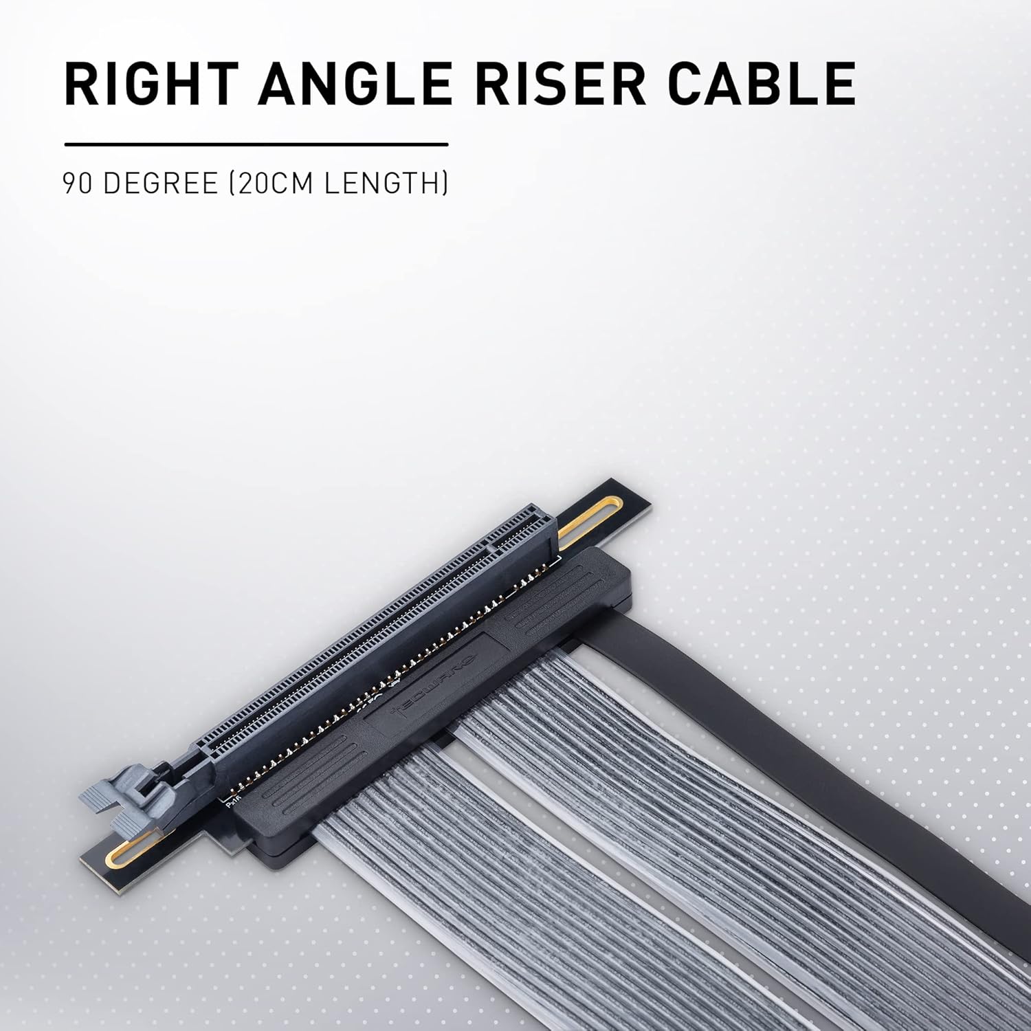 PCIE GEN 4.0 Riser Extension Cable, Right Angle (90 Degree), Pack of 2 D295941