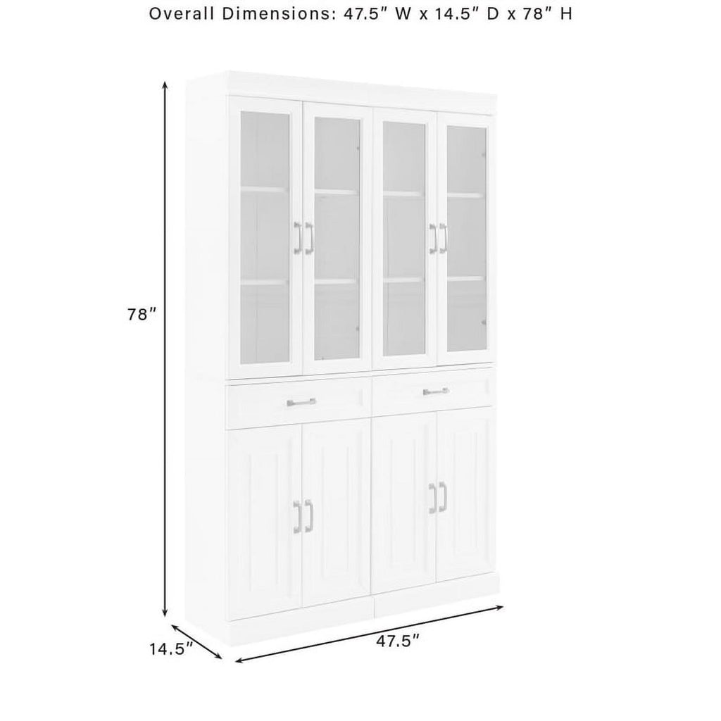Coffee Wood Kitchen Storage Pantry Set of 2 P139