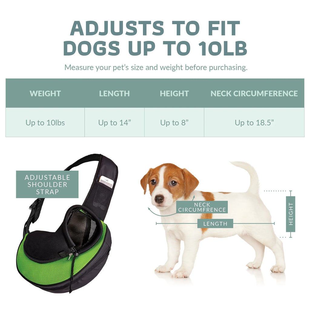 Green Pet Carrier Sling Bag J267184