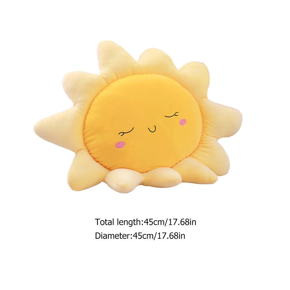 Plush Bolster Rainbow Nursery Toddler Moon Sofa Doll Decor G48302