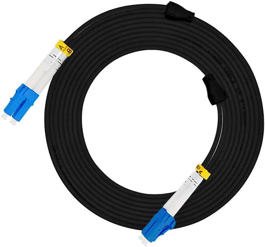 50M LC to LC Outdoor Armored Duplex 9/125 SM Fiber Optic Cable Singlemode G37189