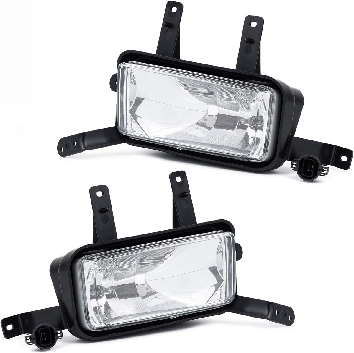 Pair Clear Fog Lights with H3 12V 20W Bulbs Q32529