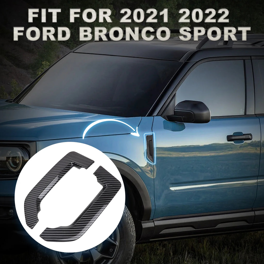 Carbon Fiber Side Fender Vents Trim for Ford Bronco Sport O604282
