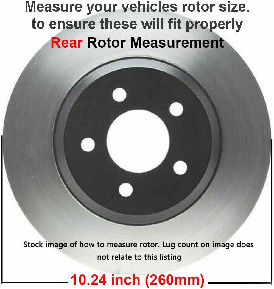 Drilled Slotted Rotors + Brake Pads Replacement for 2003-2007 Honda Accord V6 Models w/ Automatic Trans. E38122