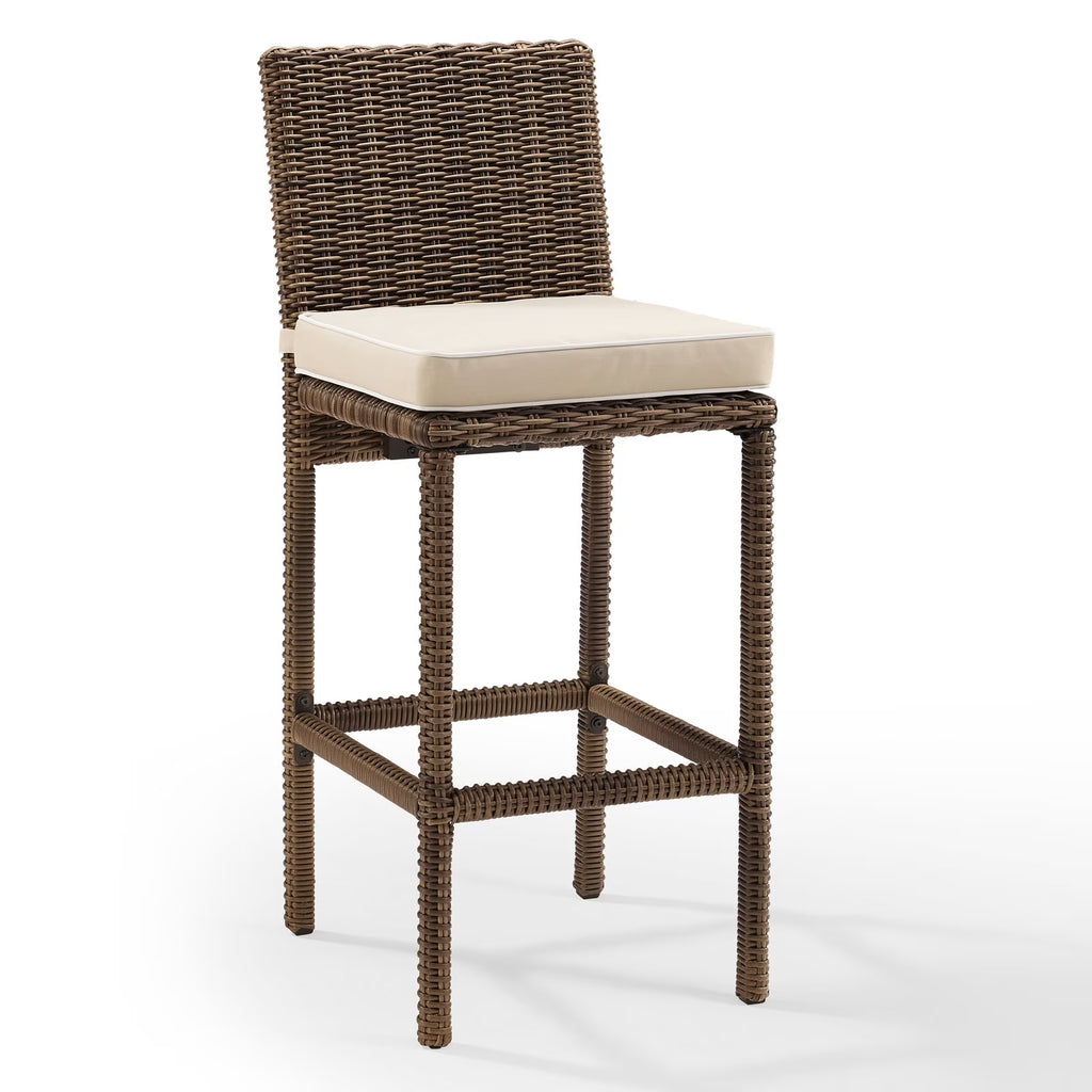 Wicker Patio Bar Stool Set of 2 P7320
