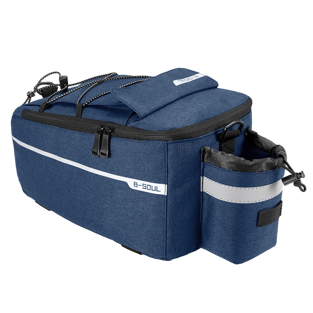 Insulated Trunk Cooler Bag Cycling Bicycle Rear Rack Storage Luggage Bag Reflective MTB Bike Pannier Bag Shoulder Bag I783