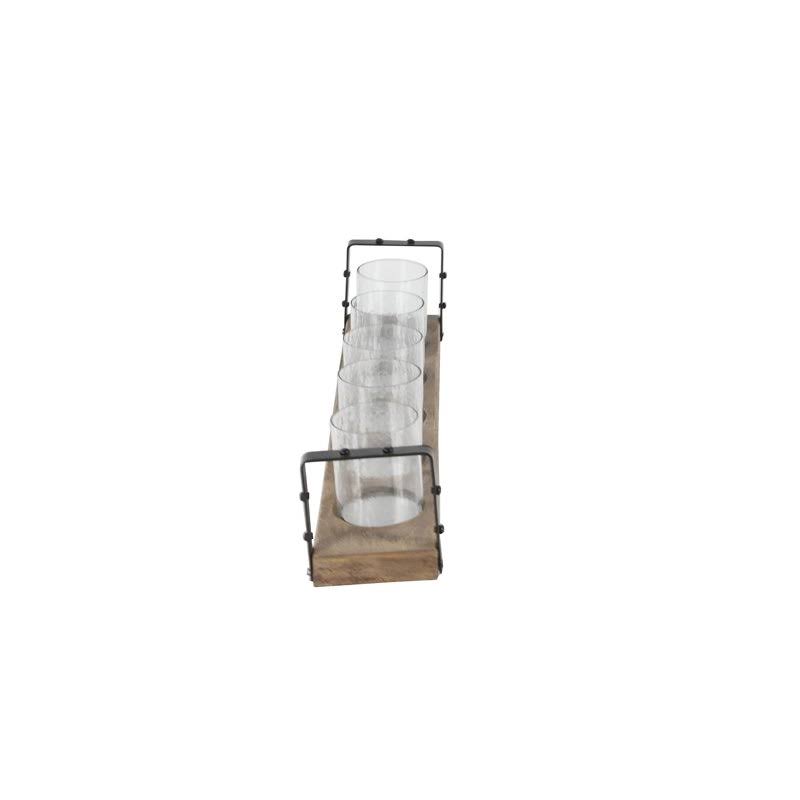 Brown Iron Metal Candle Holder S737170