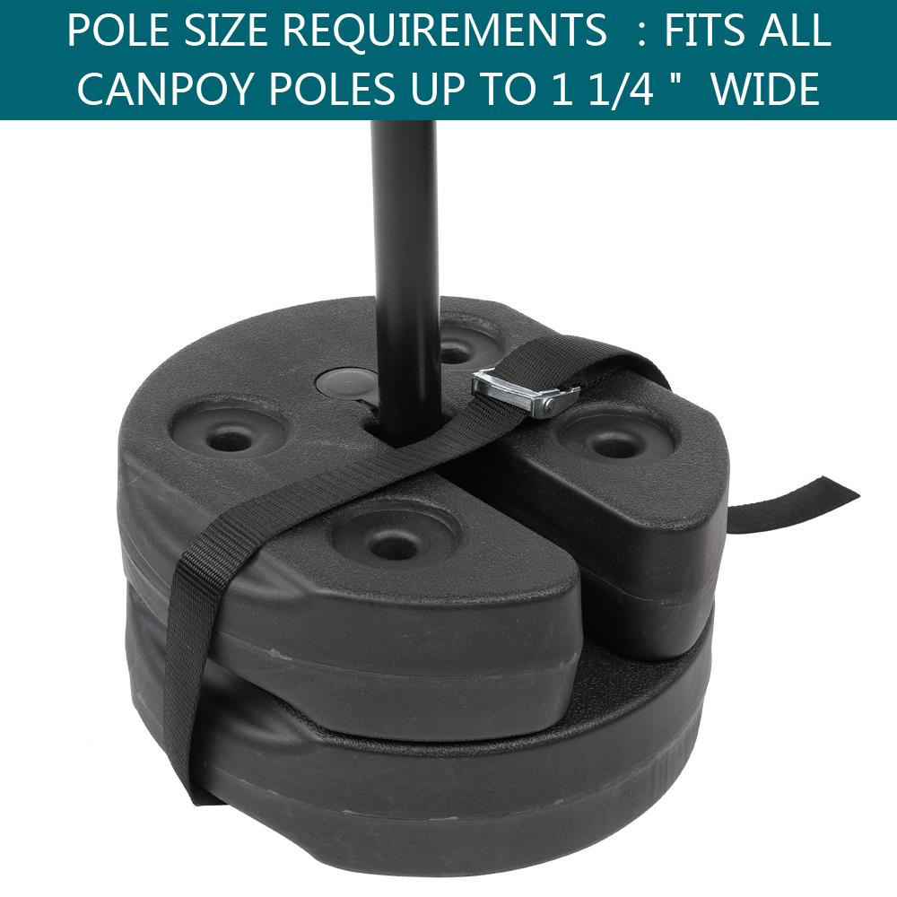 6Pcs Weight Plates Canopy Water Black M934