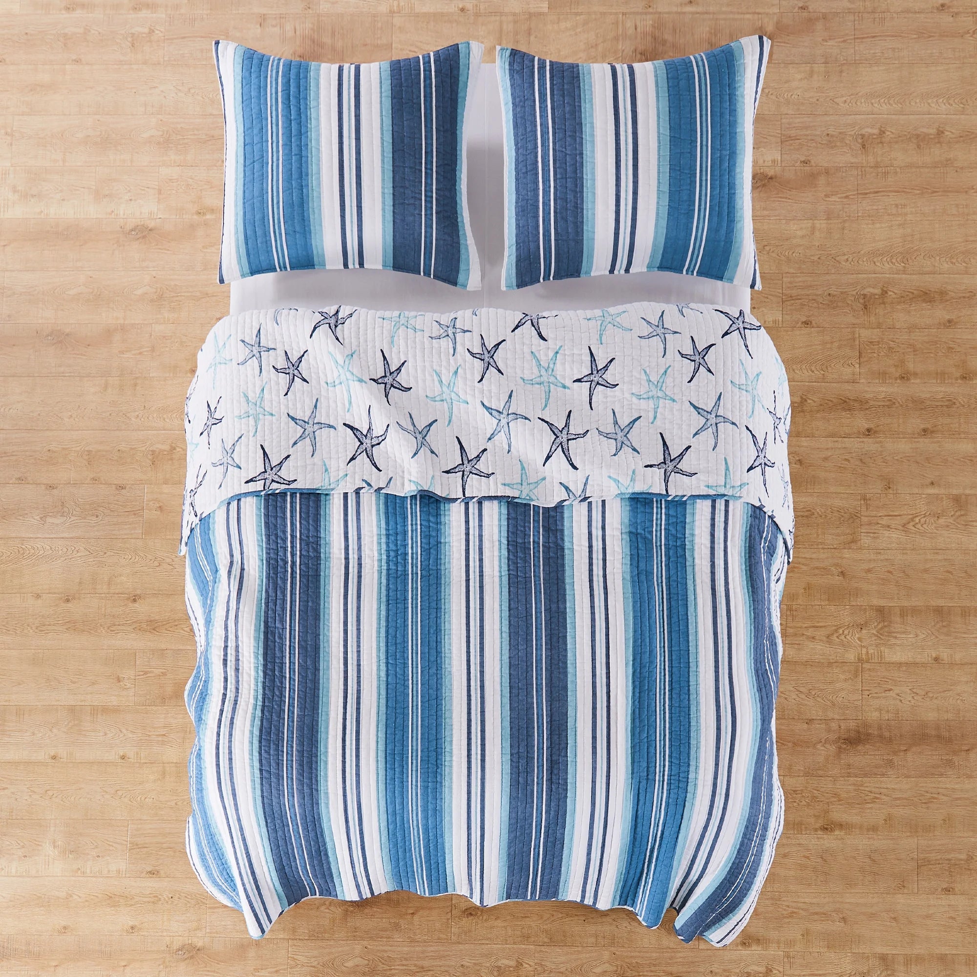King Cotton Quilt Set with 2 Pillow Shams O555186