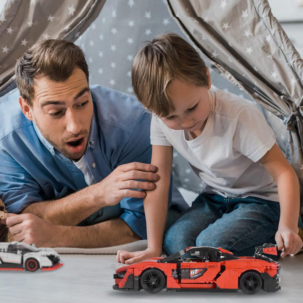 1:12 Scale Building Toys Car Building Kits (1182 Pieces) Pack of 2 K7087