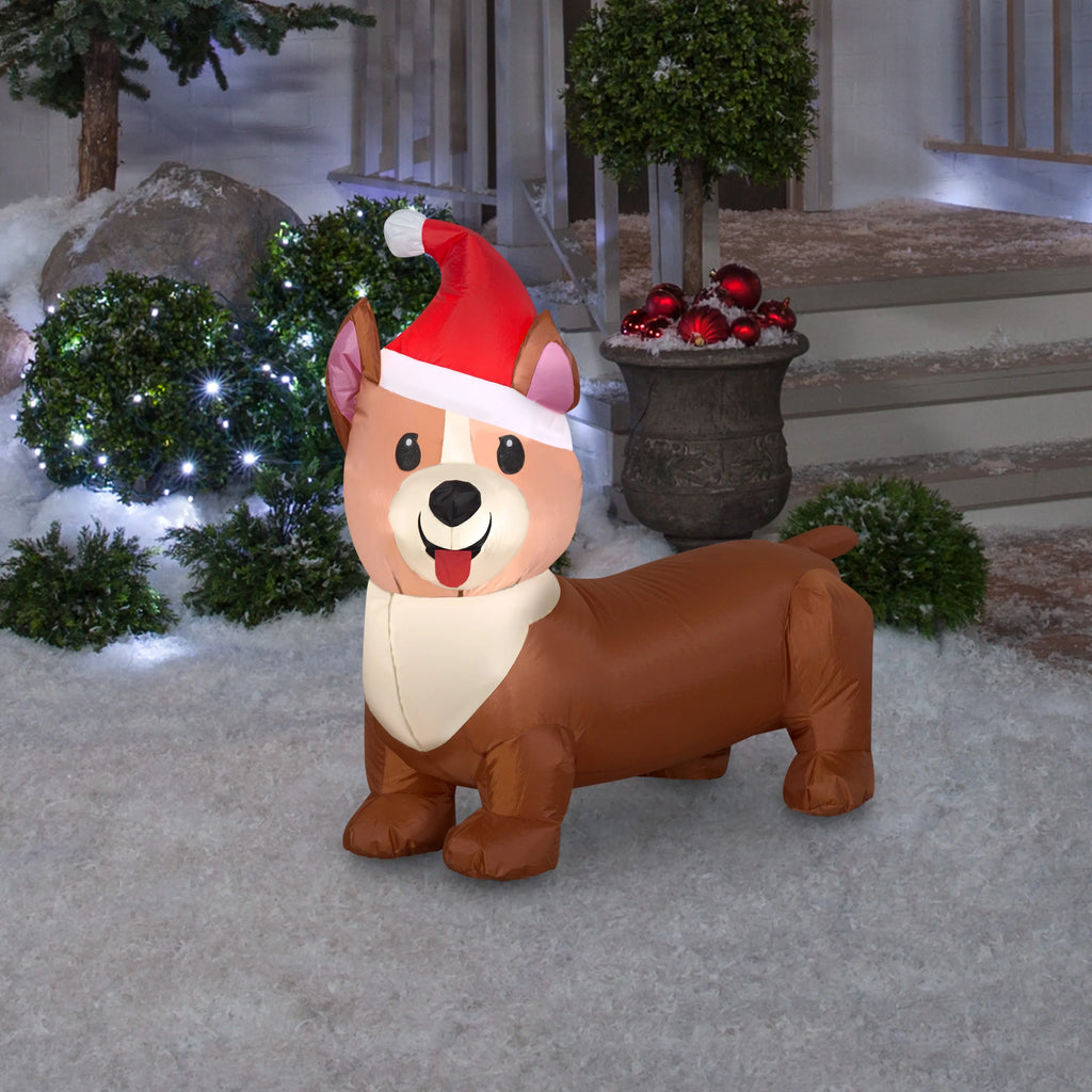 Brown Inflatable Corgi Dog B477