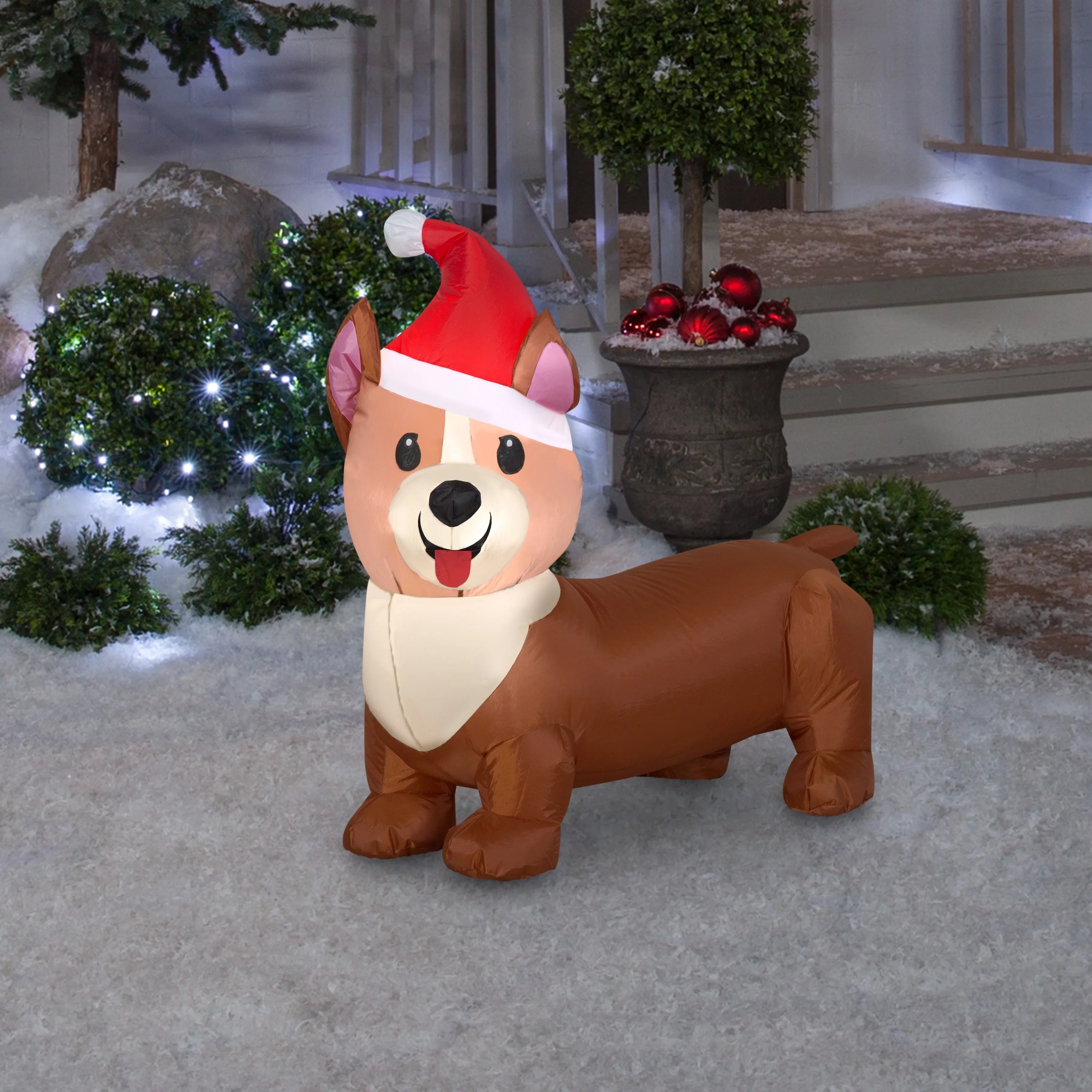 Brown Inflatable Corgi Dog B477