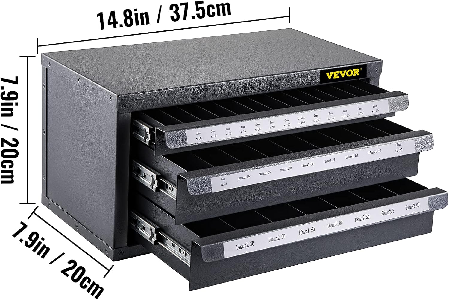60-Compartment Tap Dispenser Cabinet, Cold Rolled Steel, Pack of 2 V86914