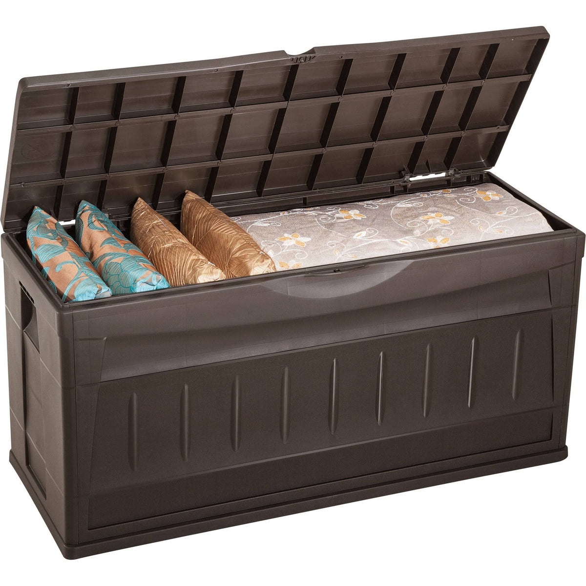 Brown Plastic Storage Deck Box N513