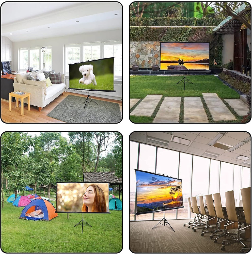 100 Inch Outdoor Projector Screen with Stand N58690