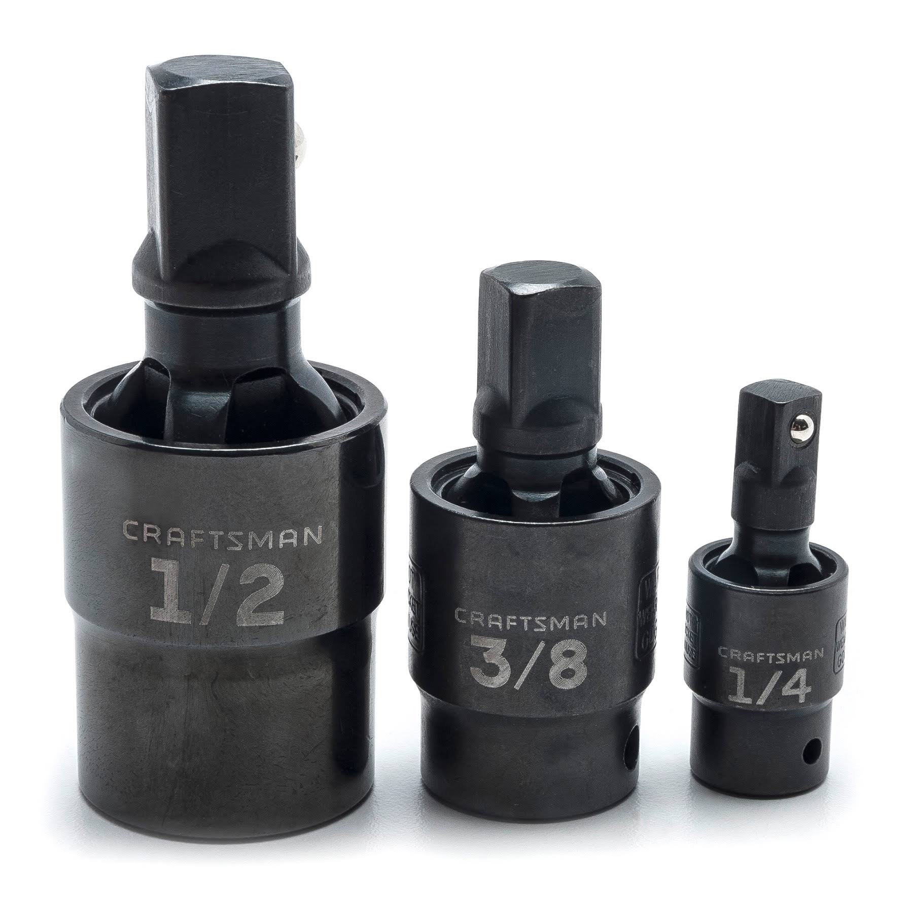 3PC Pinless Impact Universal Joint Adapter Set L926203