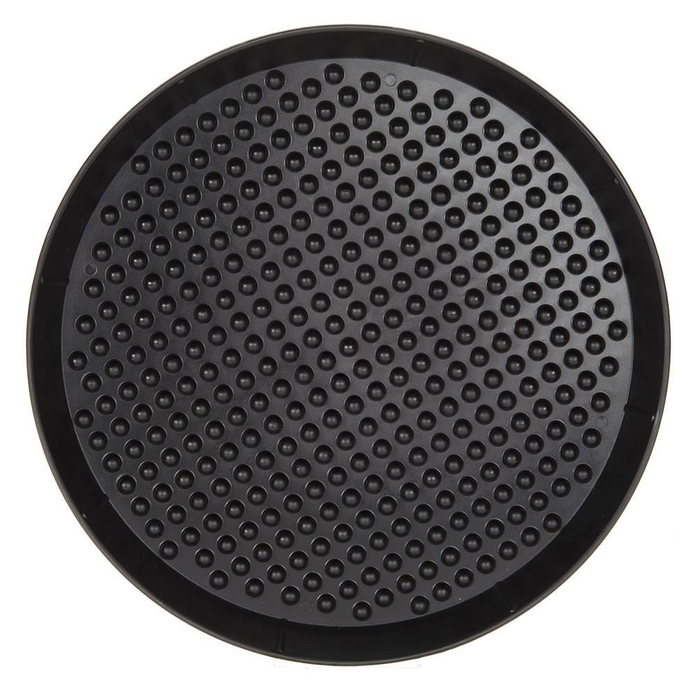 15x22 Charcoal Polypropylene Pizza Tray - 12/Case Y5164